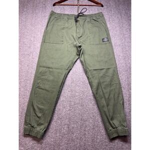 Tony Hawk Mens XL Olive Green Cotton Twill Utility Jogger Pants Skater Y2K Style